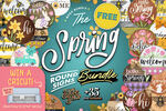 The Spring Round Signs Bundle (35 SVG Designs) - Free (Valued US$175) @ Creative Fabrica
