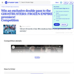 Win 1 of 50 Double Passes to GHOSTBUSTERS: FROZEN EMPIRE from Student Edge