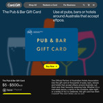 10% off TCN The Pub & Bar Gift Card (Digital/Physical) + $2.95 Physical Delivery @ Card.Gift