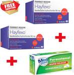 140x Fexofenadine Hydrochloride 180mg (Hayfexo) + Bonus 20x Paracetamol Rapid Release $27.99 Delivered @ PharmacySavings