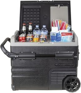 Brass Monkey 45L Portable Dual Zone Fridge/Freezer w/Wheels & Battery Compartment $349 + $25 Post ($0 C&C/ In-Store) @ Jaycar