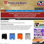 40% OFF Frank and Beans Underwear, Boxer Shorts, Boxer Briefs and Briefs All 40% OFF