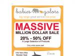 20-50% off at babies galore - massive sale!