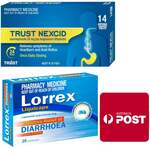 14x 24-Hour Hearburn Relief Tablets + 20x Diarrhoea Relief Tablets $6.99 Delivered @ PharmacySavings