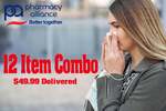 12 Winter Medicines Bundle: Pain, Allergy, Cold, Diarrhoea, Nasal Relief Medication $47.99 Delivered @ PharmacySavings