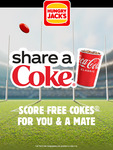 Play to Win a Free Medium Coke @ Hungry Jacks App