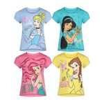 Disney Princess 4-Pack T-Shirts (Infant to Big Kid Size 6 Yrs-16 Yrs) $24.99 + Delivery ($0 with Prime/ $59 Spend) @ Amazon AU