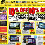 10% off Sony Laptops and The Nexus 7