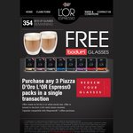L'OR EspressO (Nespresso Compatible Pods) - Free 'Bodum' Glasses with Purchase of 3 Packs