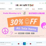 Urban Outfitters 30% Extra off Sale Items. Spend US $50 for Free Shipping