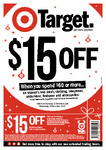 Target Spend $60 on Clothing and Save $15 in Store