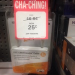 FireWire IEEE 1394 Cable 2m NOW $0.25 WAS $6.84@ BigW Marion