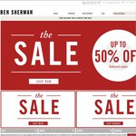 UP TO 50% OFF!! Ben Sherman Mid Season Sale Online Now!