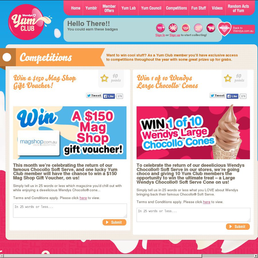 Win a Large Wendys Chocollo® Soft Serve Cone - OzBargain Competitions