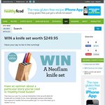 Win a Neoflam Knife Set ($250) from The Healthy Food Guide