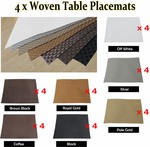 4x Woven Table Placemats by Choice Only $17.95 - Free Shipping @ Manchesterhouse.com.au