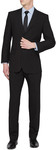 Van Heusen - Flash Sale - Black Slim Fit Men's Suit $199