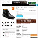 Calfskin Leather Artificial Wool Elevator Mens Dress Boots $144 + Free Shipping @ Higher Shoes