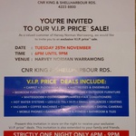 Harvey Norman V.I.P Price Sale @ Warrawong NSW