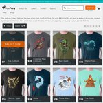Teefury.com 20% OFF All Pop Culture T-Shirts - Doctor Who, Pokemon, Anime, TV, Gaming and More