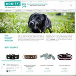 60% off Dog Collars, Leads, Toys, Bowls @ Dogify