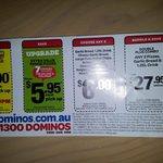 Domino's Extra Value Range Pizzas - $5.95 Pick up