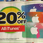 20% OFF iTunes Card at Woolies, Spend $30 and Qualify for AmEx $10 Cashback