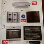 ALDI Rangehood $99, Gas or Ceramic Cooktop $229, Electric Oven $299
