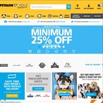 Petbarn 25% off Everything - Online Only (End 5pm 30/11)