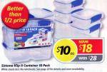 Coles: 10 Pack Sistema Klip It Containers for $10 (Was $28) from 29 July to 4 August