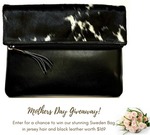 Win a Sweden Clutch in Black Hide and Leather Valued at $169 @The Design Edge