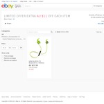 BLUEDIO TE Green Bluetooth 4.1 Sweatproof Sports Earphones $14.99 Posted (AU Stock and Warranty) @ Bluedio Official eBay Store