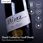 Hand Crafted by Geoff Hardy Mclaren Vale Shiraz $131.75/Dozen @ Deals.com.au