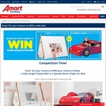 Win 1 of 7 Kids Beds (Hopi Single Teepee Bed $399.95/ Speedy Racer Single Car Bed $299.95) from Super A-Mart