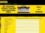 [SOLD OUT] Free Stanley FatMax Toolbox (RRP $64.95) with Stanley Tools Purchase of $20 or over