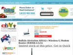ADSL2+ Wireless G Modem Router $29