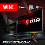 Win an MSI Optix 27" Curved Gaming Monitor﻿﻿ Worth $799 from Hardware Unboxed/MSI/PC Case Gear