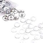 PandaHall Elite 20 Sets Brass Platinum Snap Buttons $3.75 (Was $7.49) + Delivery ($0 with Prime/ $49 Spend) @ PandaHall Amazon