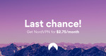 NordVPN Cyber Month Deal USD $118.30 USD (~AUD $149) or USD $3.30/Month (~AUD $163.13) for 3 Yrs (75% off)