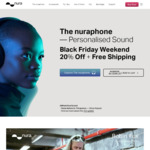 Nuraphone - Headphones with Personalised Sound 20% off (Includes Accessories) - $399 (Was $499) and Free Shipping
