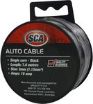 2x SCA Auto Cable - 10 AMP, 3mm, 7m, Black $10 @ Supercheap Auto
