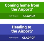 $25 Airport Fare (up to 20km, Excludes Tollway Charge) @ Ola