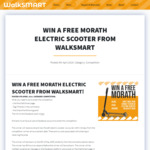 Win a Morath Carbon Fiber Electric Scooter from WalkSmart