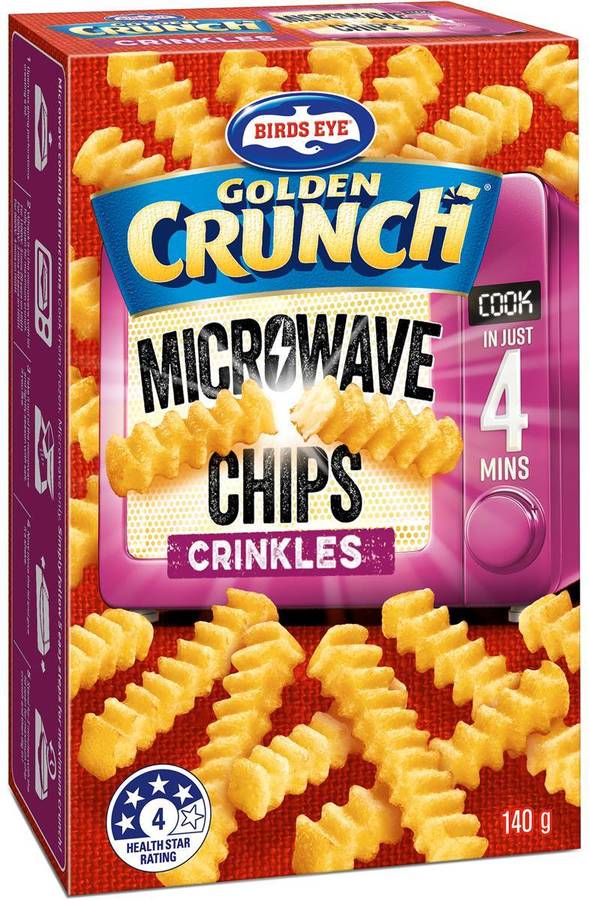 Birds Eye Microwave Chips Crinkle 140g $2 @ Woolworths - OzBargain