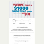 Win a $1,000 DFO Brisbane Gift Card from Vicinity Centres [QLD]