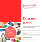 Win a $300 Voucher for Promotional Products from SOS Promotions