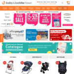 15-50% off RRP Storewide @ Baby & Toddler Town