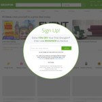Groupon: 5% off Food, Drink & Thinks to Do, 10% off Travel, 15% off Goods, Services, Health & Fitness