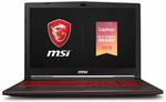 MSI GL63 15" Gaming Laptop, Core i5-8300H / GTX1050 4GB, 8GB/256 GB SSD $889.96 + Shipping ($0 with Prime) @ Amazon US via AU
