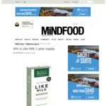 Win 12 Cases of Australia's Own Like Milk Worth $385 from MiNDFOOD